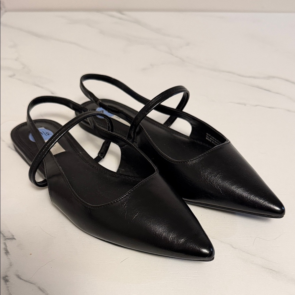 Chic Black Women's Slingback Flats